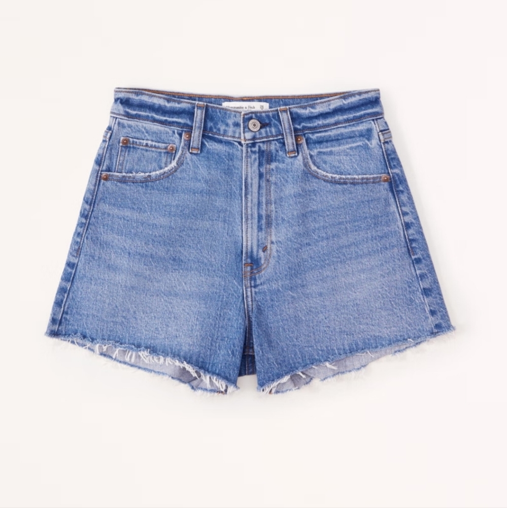 Abercrombie The 90's Relaxed Cutoff Short size 26 2 Brand New with Tags